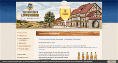 Desktop Screenshot of hessisches-loewenbier.de